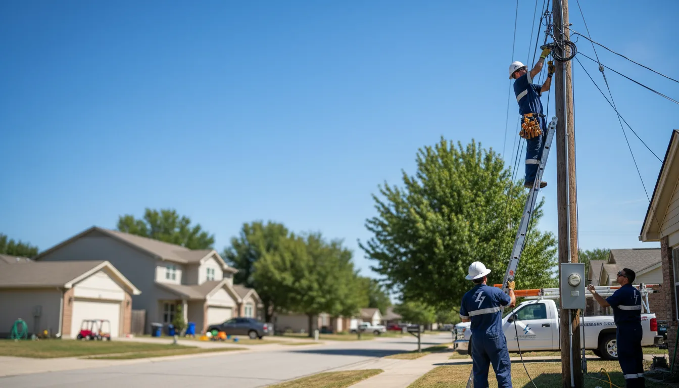 Residential electrician providing installation services in Port Washington, OH